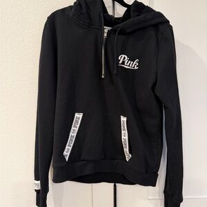 Victoria’s Secret PINK Black Quarter Zip Pullover